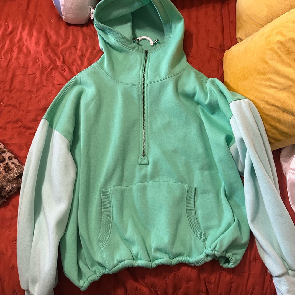 Mint Green Women's Hoodie Sweater